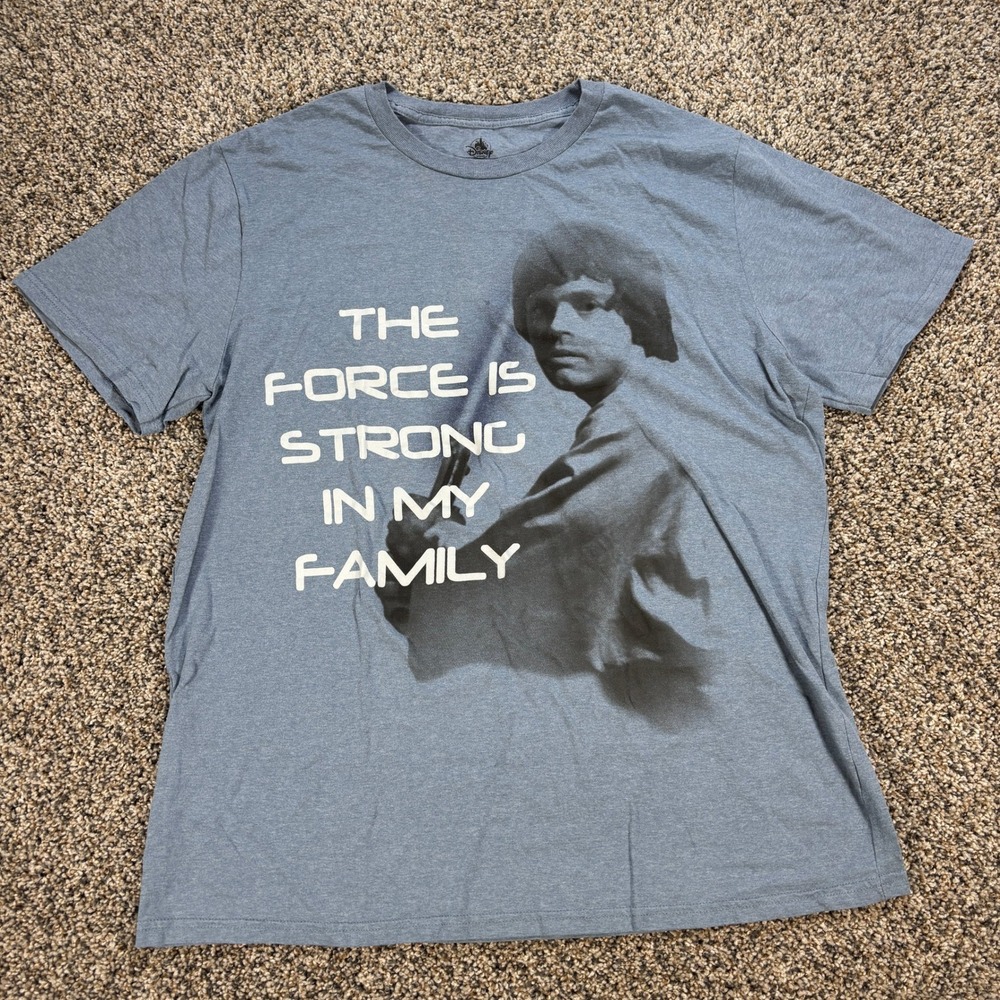 Disney Store Men's 2XL Star Wars Luke Skywalker The Force Is Strong In My Family